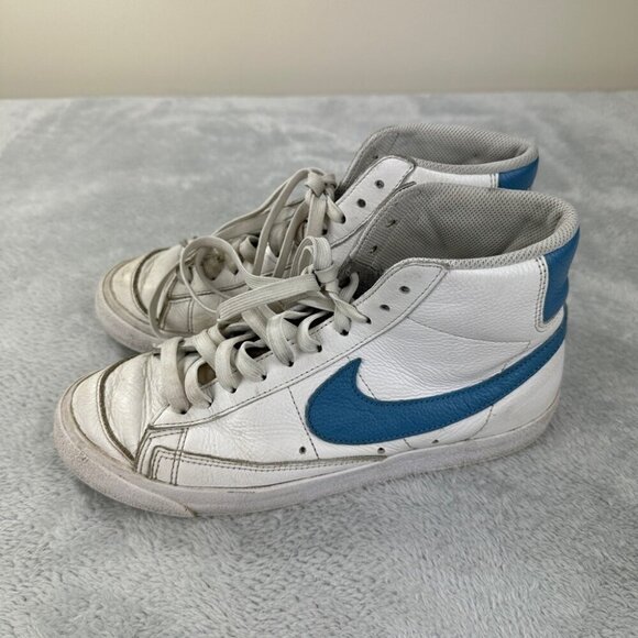 Nike Blazer Mid 77 White / Blue Men’s Shoes Size 7 US/8 UK/40 EU - Picture 3 of 12
